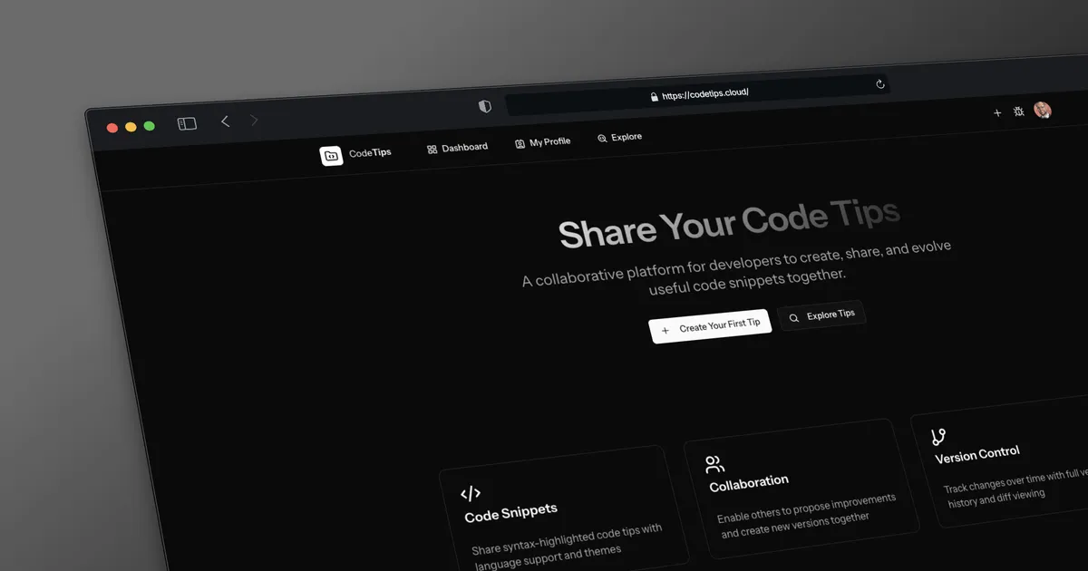 Code Tips Platform