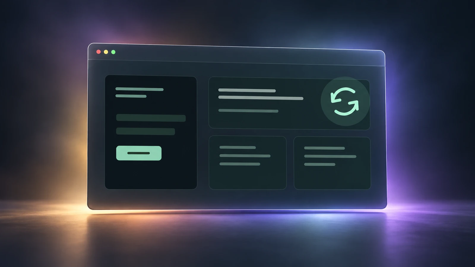 Laravel Demo Mode visual with a demo browser window and reset cycle