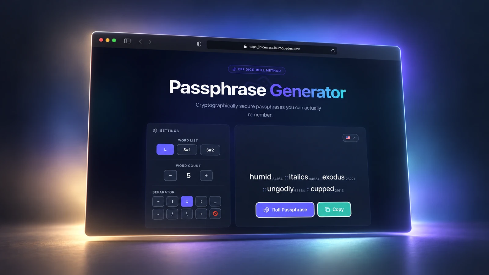 Passphrase Generator preview